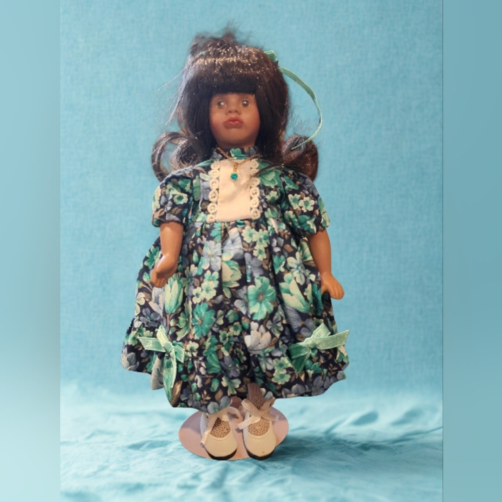 BUNDLE of 3 VINTAGE LIMITED EDITION GOEBEL AFRICAN AMERICAN PORCELAIN DOLLS.